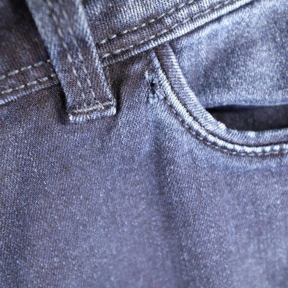 White House Black Market Contour Skinny Flare Jeans Dark Wash Size 8R Long - Picture 4 of 8